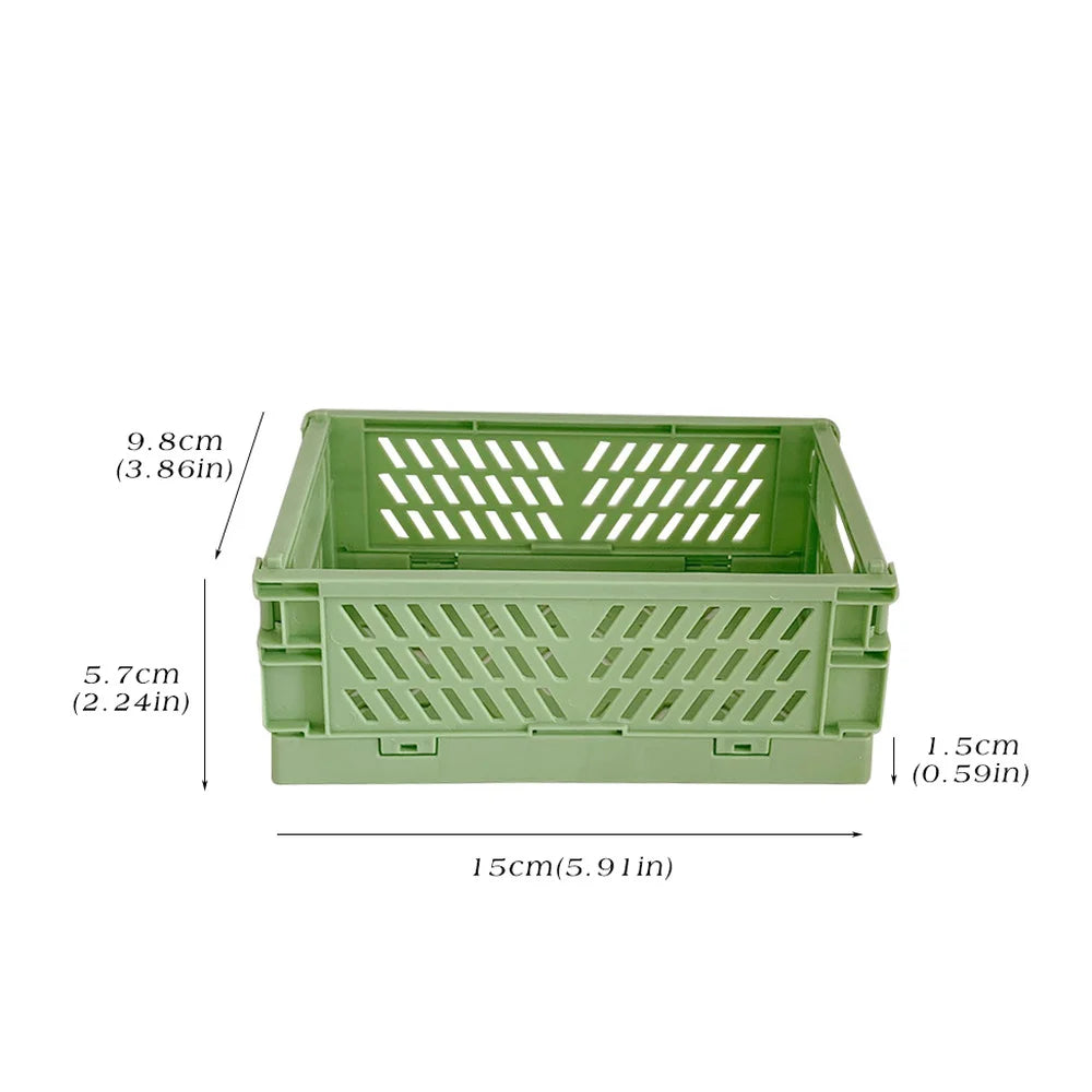 Stylish Plastic Stackable Foldable Stationary Crate