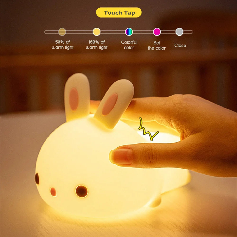 RGB LED Rabbit Night Light