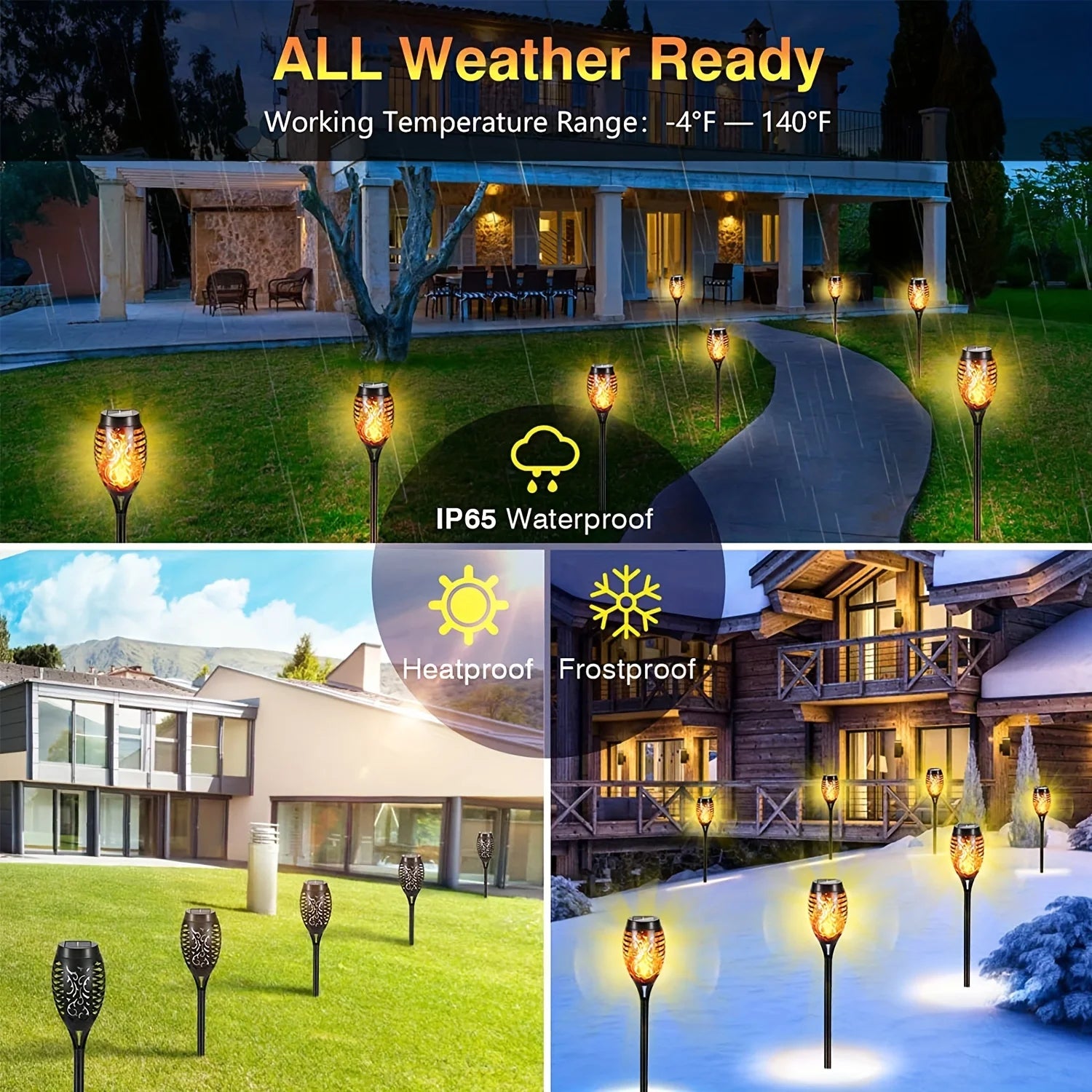 Outdoor Solar Flame Light Stick