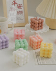 Scented Bubble Style Cube Candle