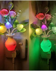 LED Lilac Night Light Lamp