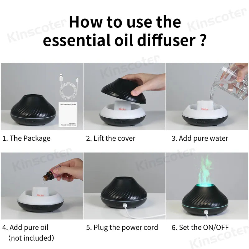 Volcanic Aroma Diffuser Oil Lamp