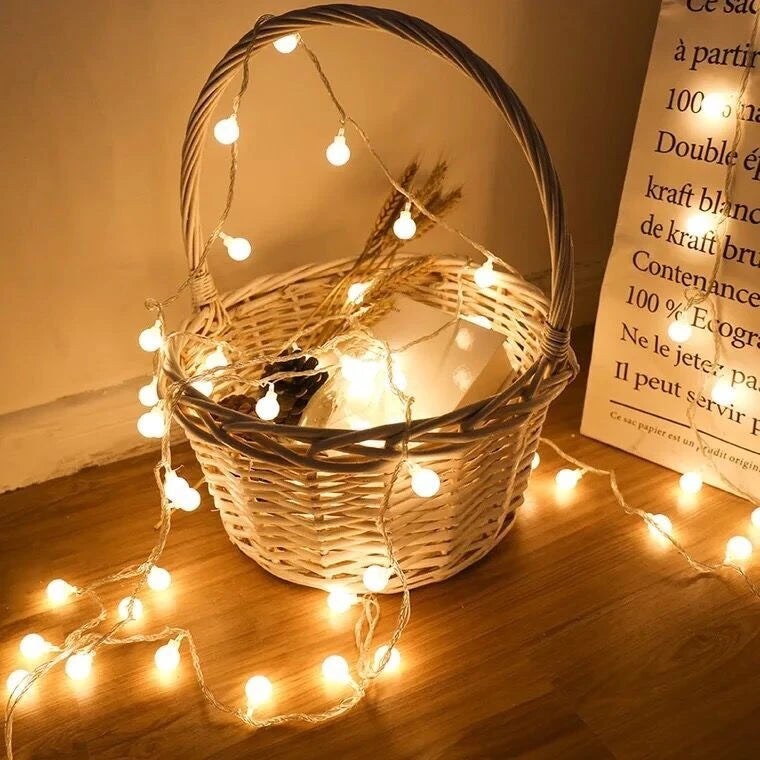 LED Garland Ball String Lights