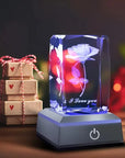 3D Rose Crystal LED