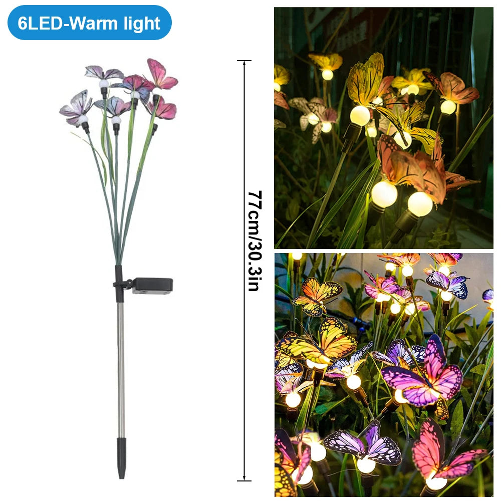 Solar Butterfly Lights Outdoor Firefly Lights