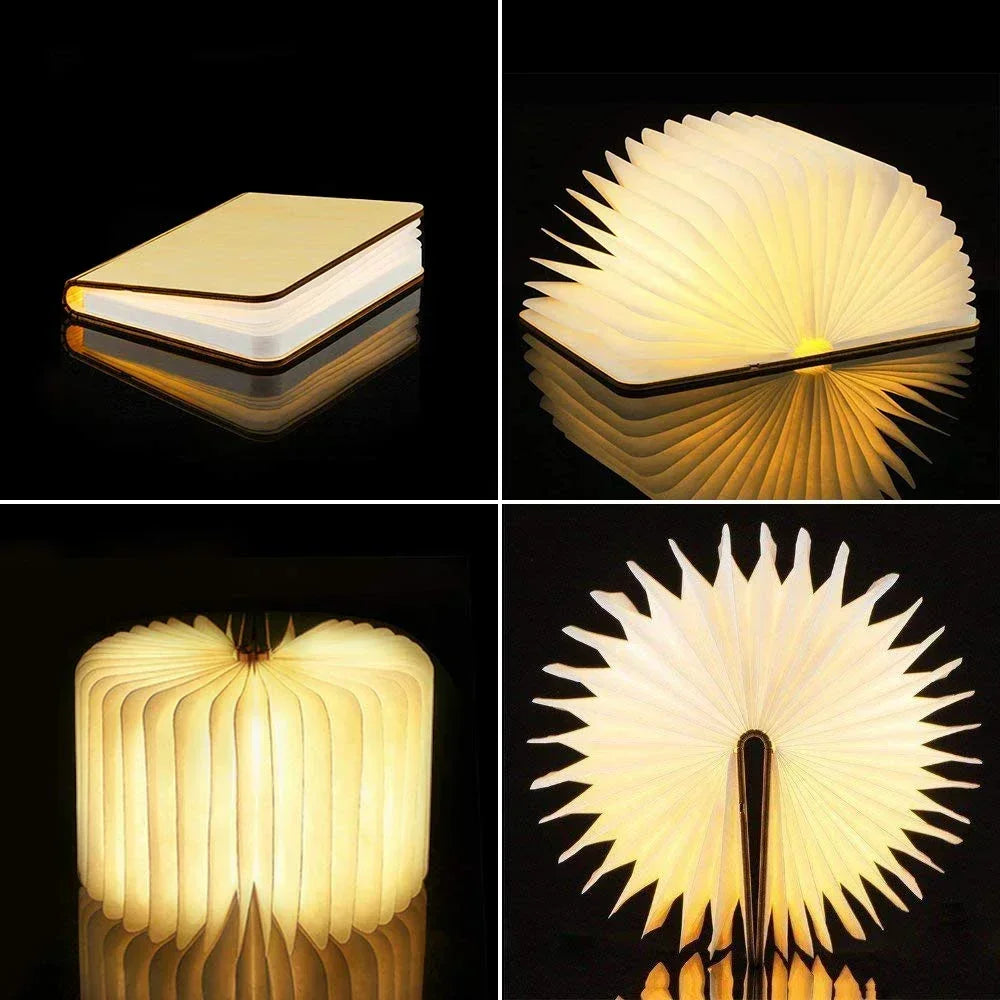 RGB 3D Open Book Night Light LED