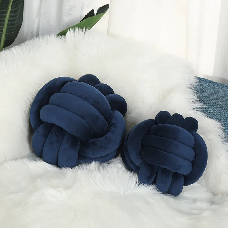 Soft Knot Ball Pillows