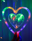 Love Heart Style Curtain Lights