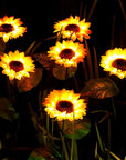 LED Solar Sunflower Lawn Light