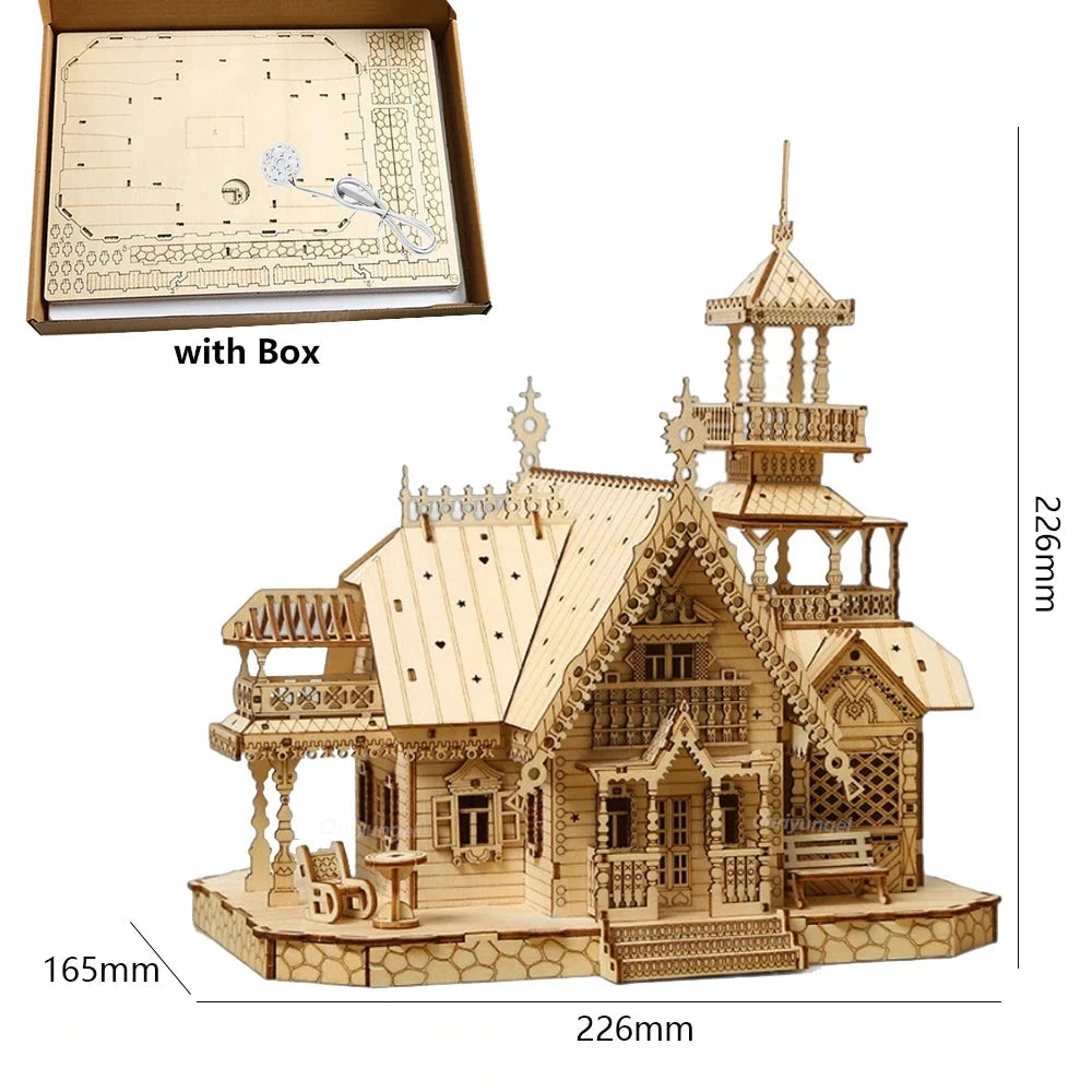 DIY Villa 3D Wooden Kit