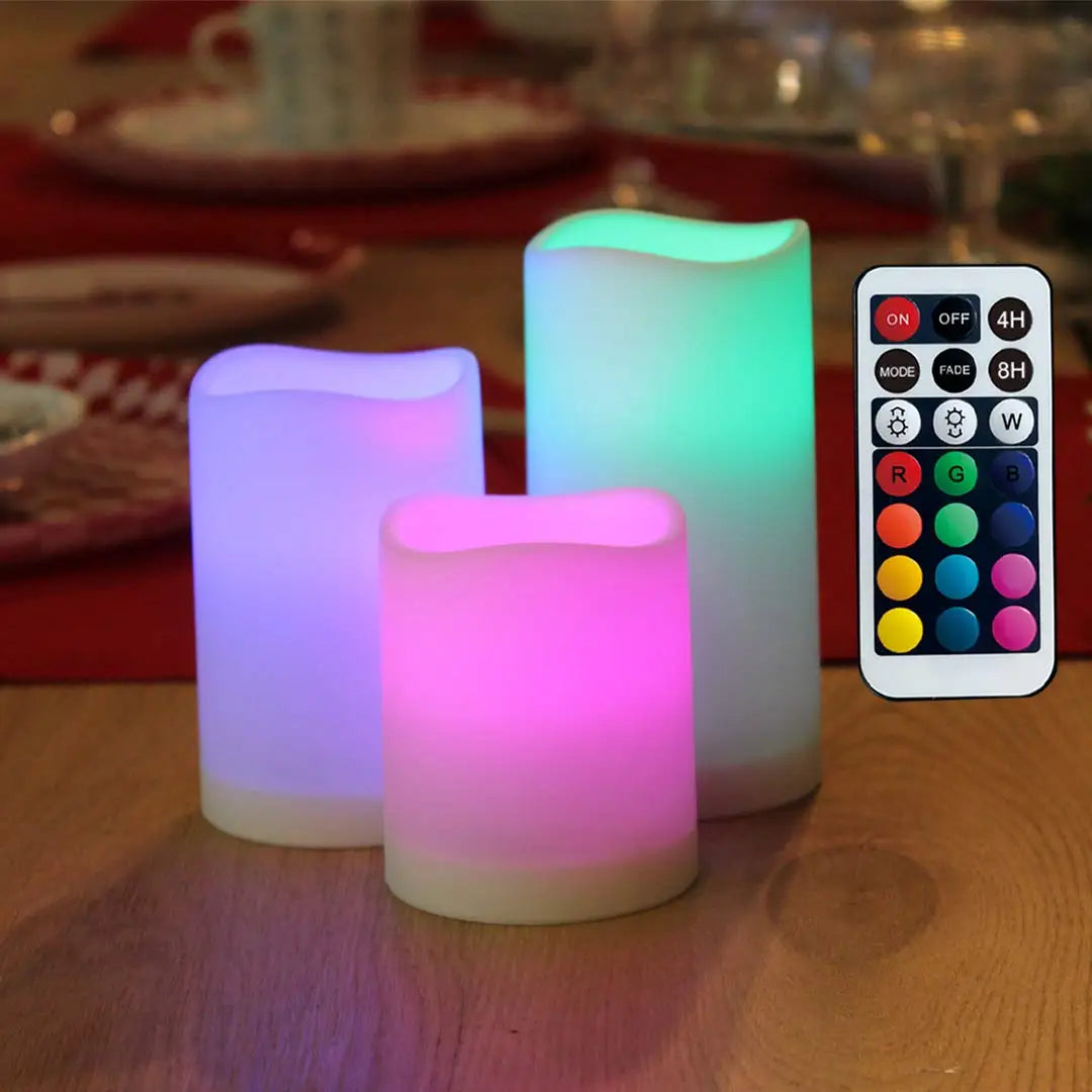 Flameless Colour Changing LED Candle Pack