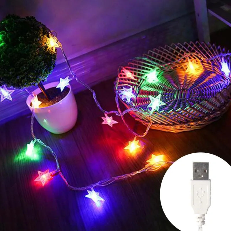 LED Star String Lights