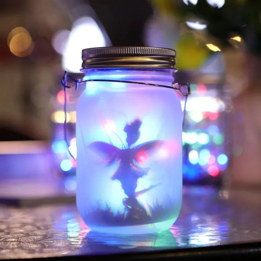 Solar Mason Light Jar Lantern