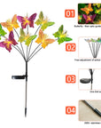 Solar Butterfly Lights Outdoor Firefly Lights