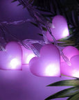 LED Cotton Love Heart String Lights