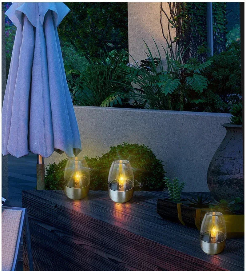 LED Solar Candle Dome Light Pack