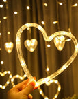 Love Heart Style Curtain Lights