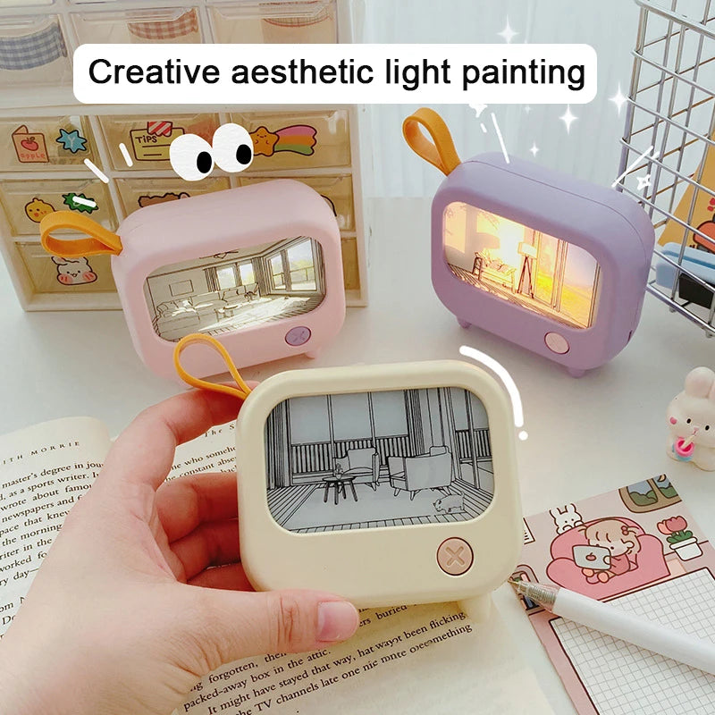 LED TV Painting Night Light