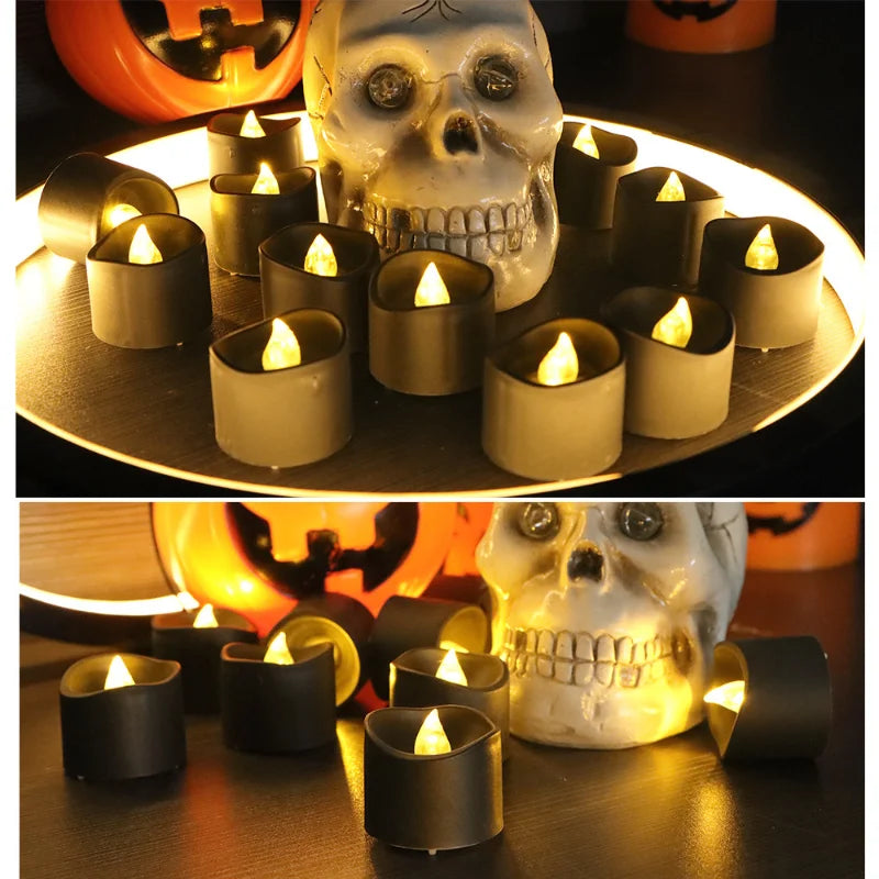 Flameless Black LED Candles