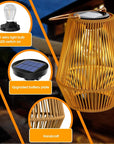 Solar Hand Woven Lantern