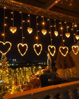 Love Heart Style Curtain Lights