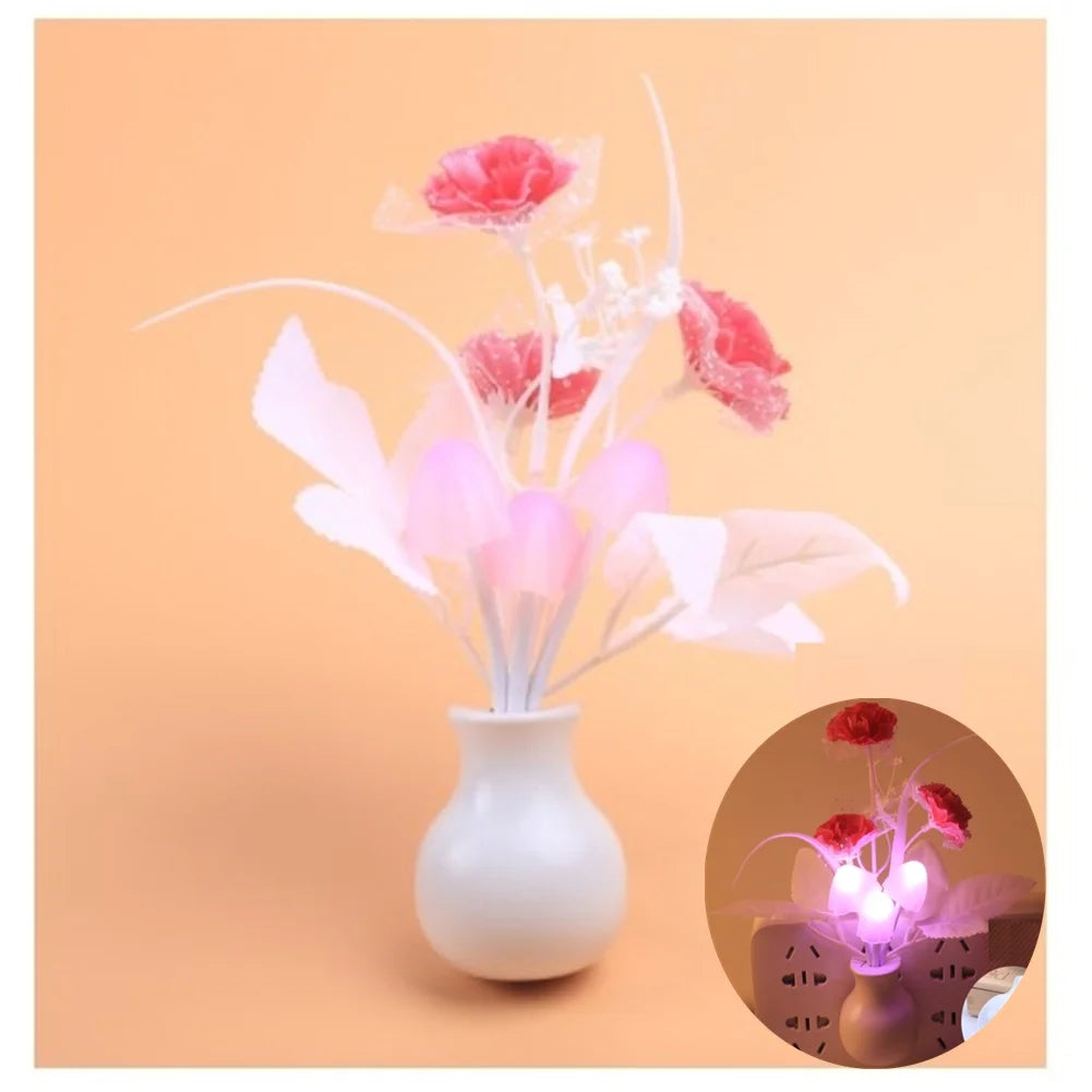 LED Lilac Night Light Lamp