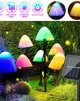 10 Pack LED Outdoor Solar Mushroom Lights