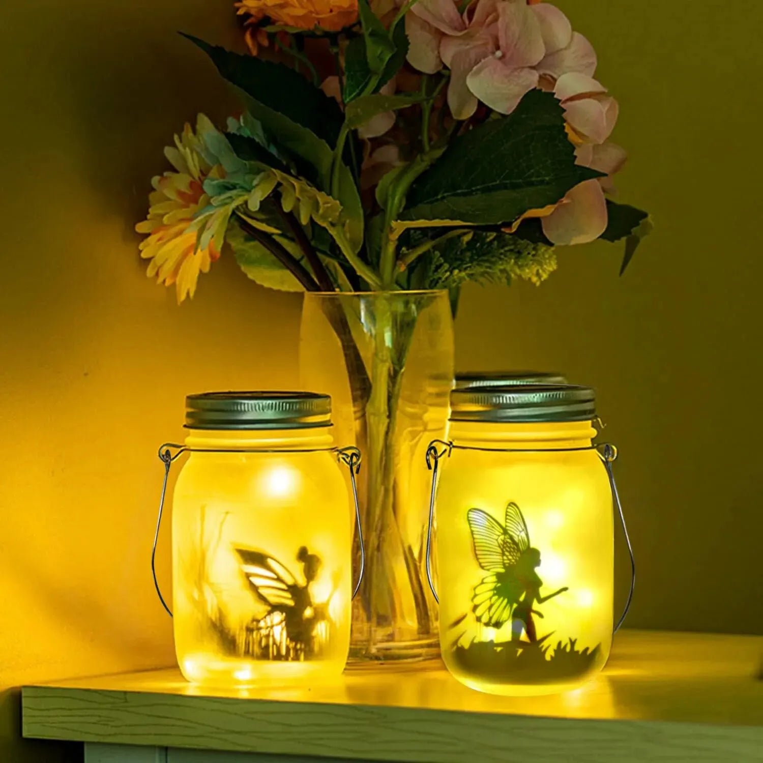 Solar Mason Light Jar Lantern