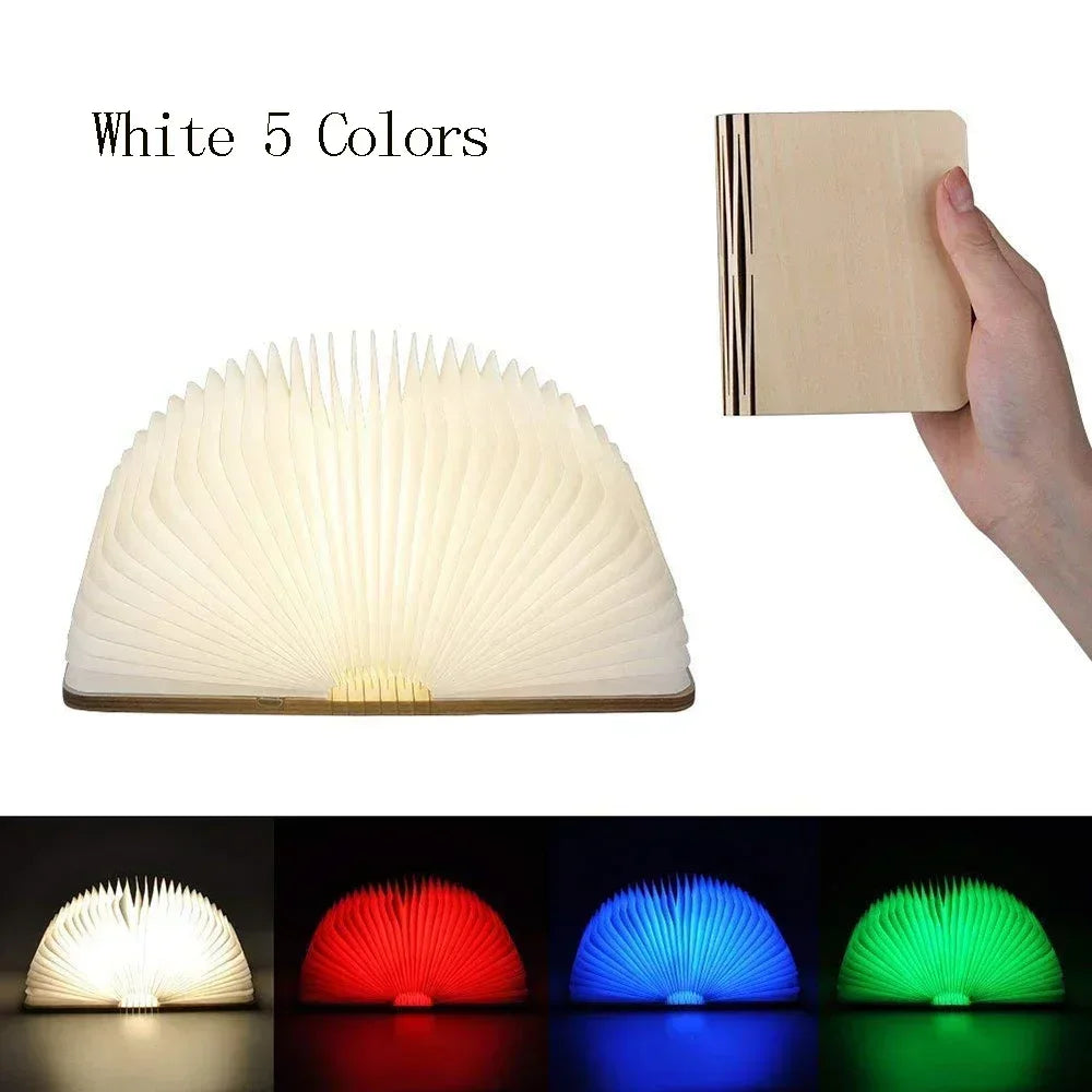 RGB 3D Open Book Night Light LED