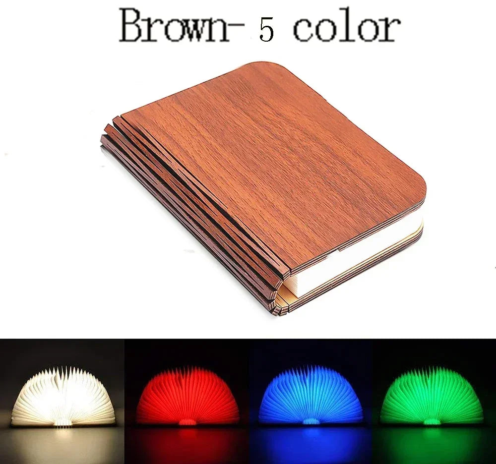 RGB 3D Open Book Night Light LED