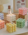 Scented Bubble Style Cube Candle