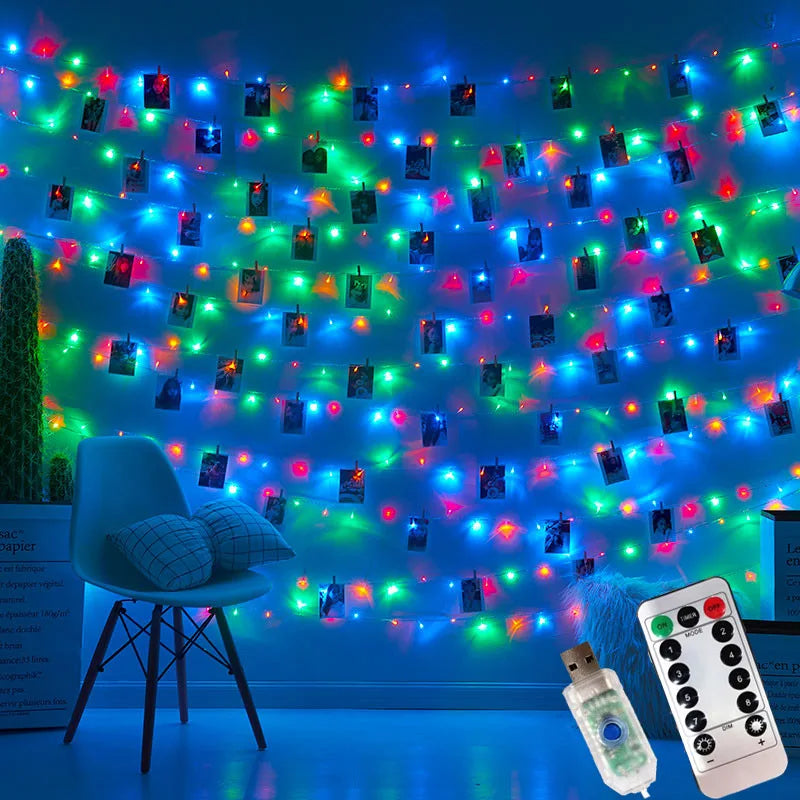 LED Photo Clip String Lights