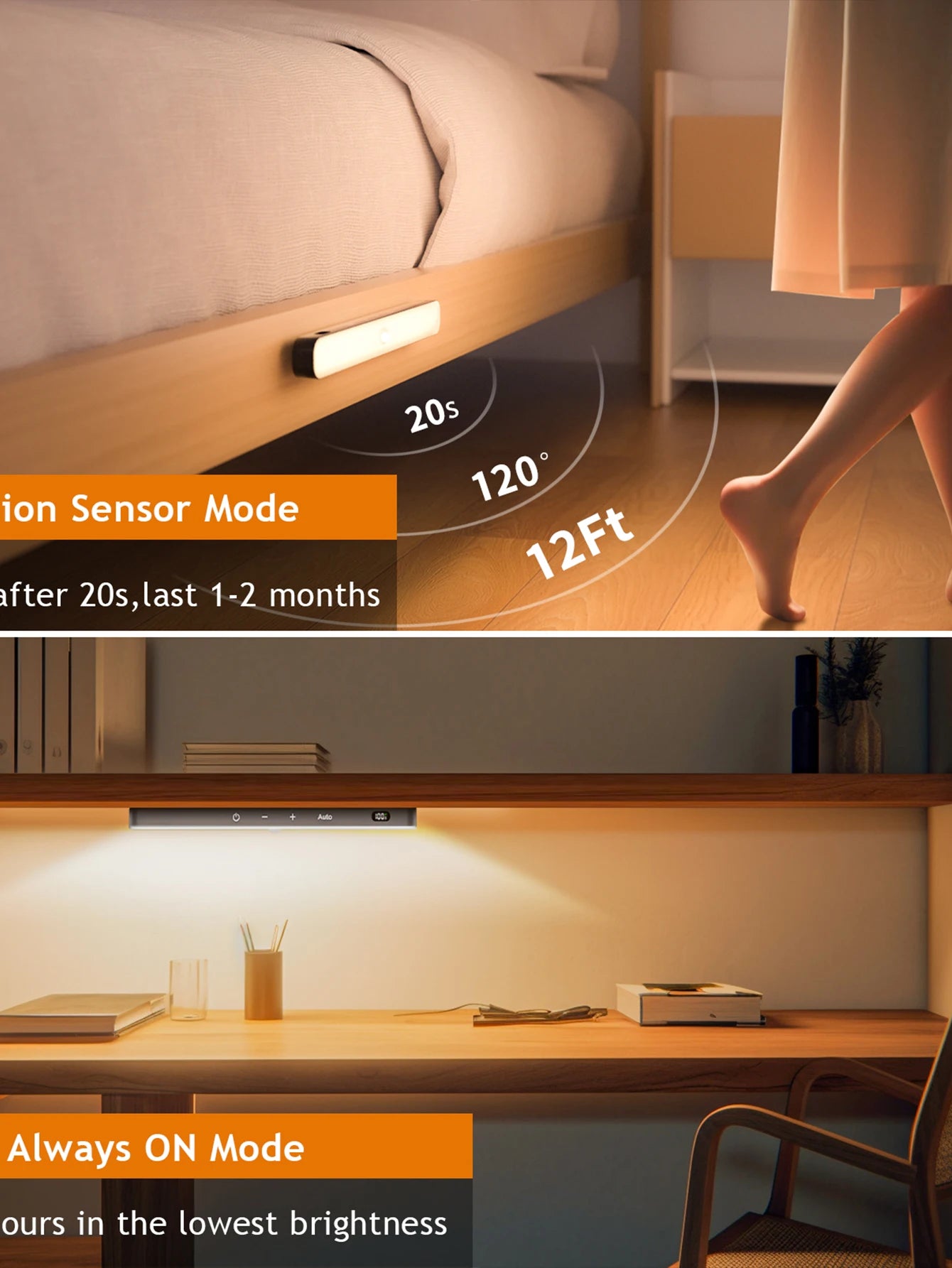 Motion Sensor Cabinet Battery Light Pack