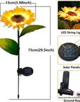 LED Solar Sunflower Lawn Light