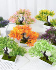 Artificial Coloured Bonsai Trees