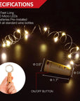 10 Piece LED Alcohol Bottle Cork String Lights