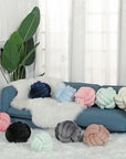 Soft Knot Ball Pillows