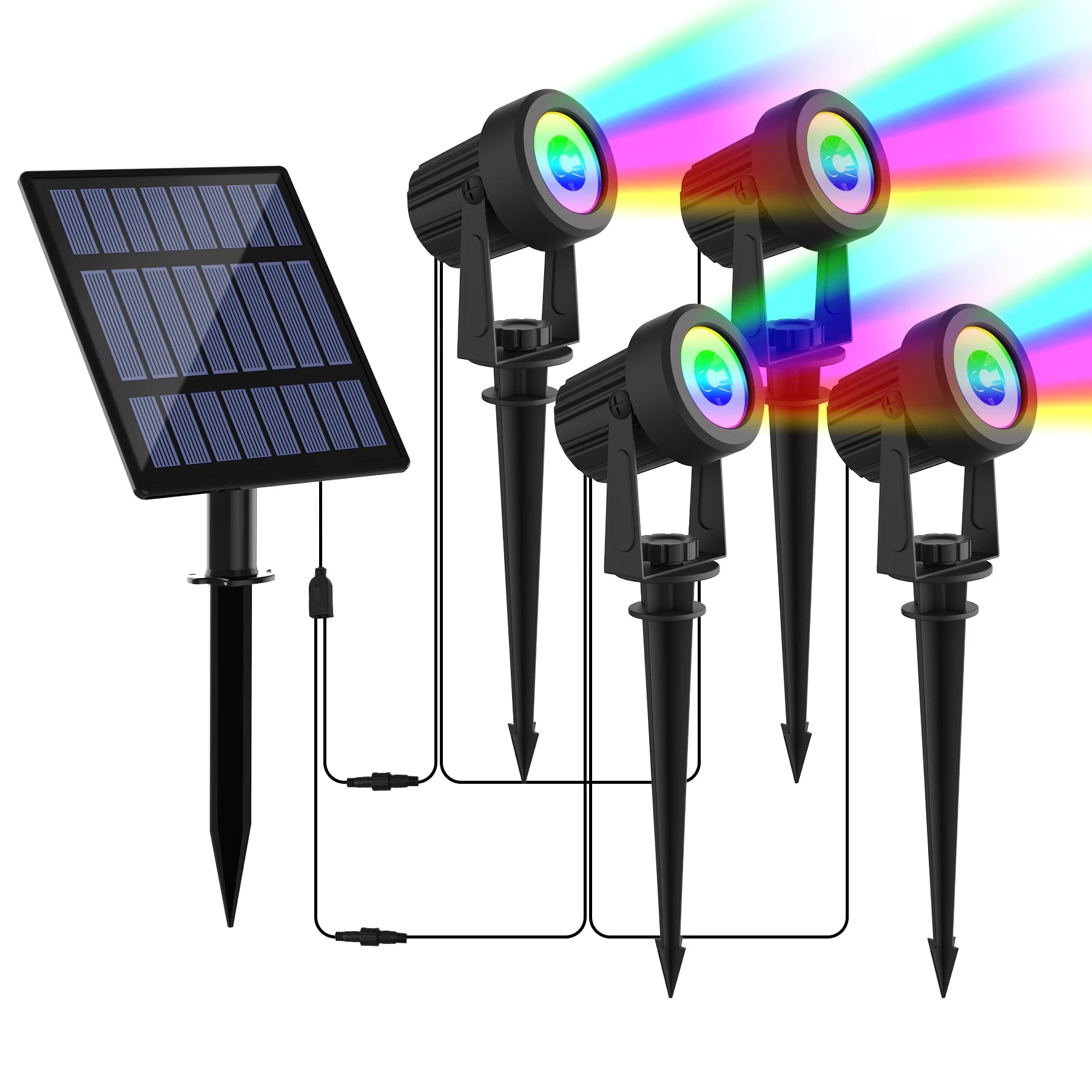RGB Solar Spotlights