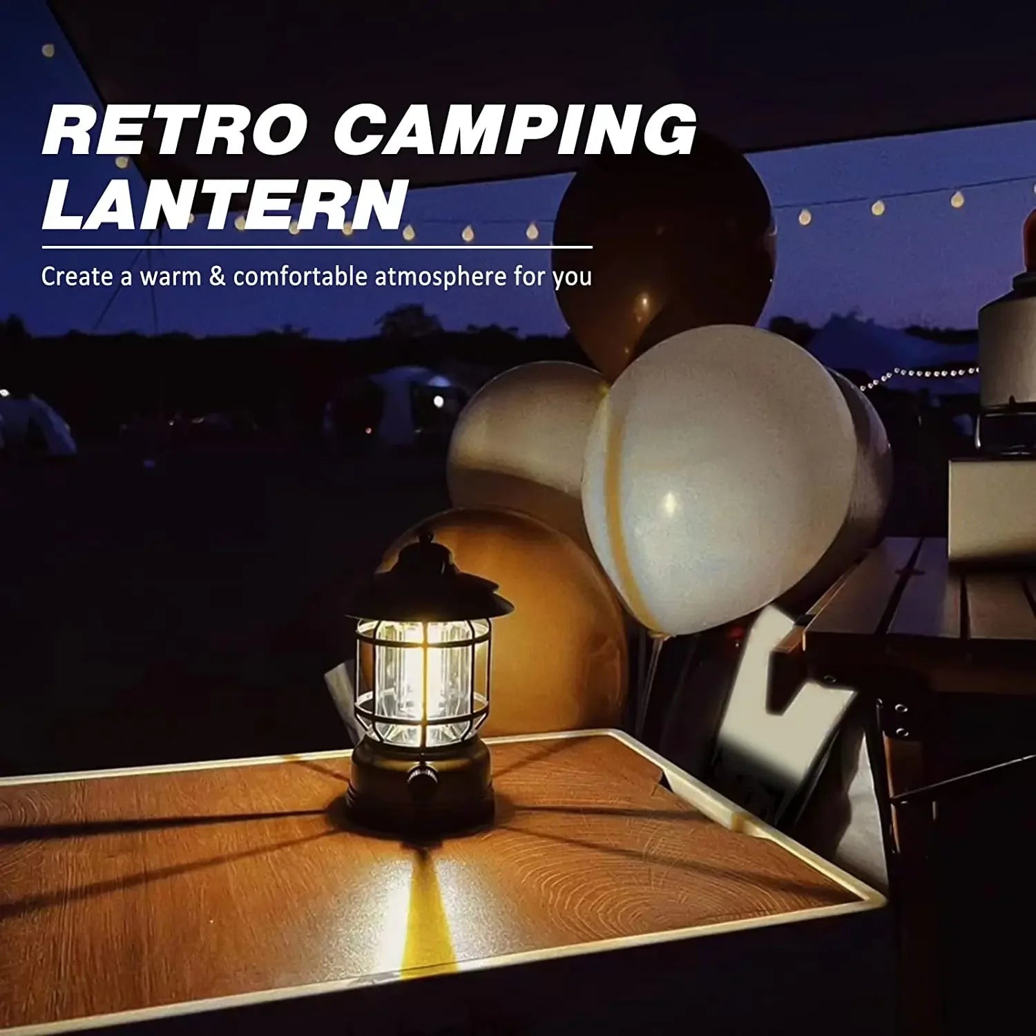 Caged Rechargeable Camping Lantern