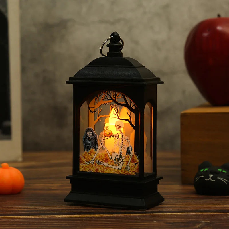 Portable Spooky Castle LED Lantern