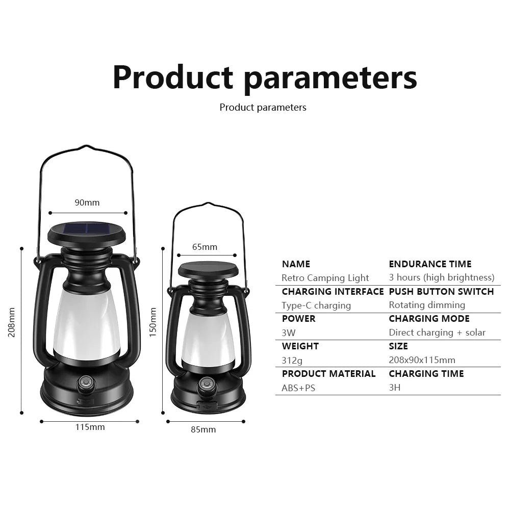 Rechargeable Portable Camping Light