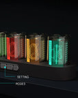 Digital Nixie Tube Clock with RGB LED Glows