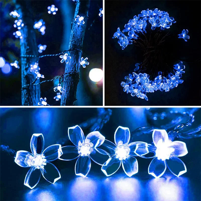 Solar String Garden Flower Lights