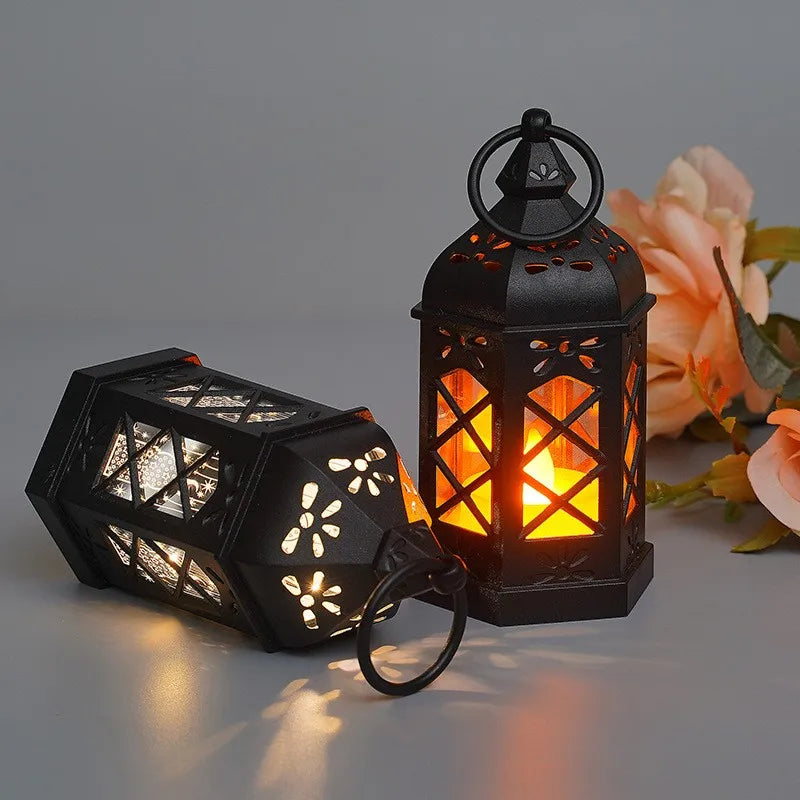 Hexagon LED Electronic Candle Lantern