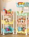 Kids Toy Storage Trolley Shelf Rack