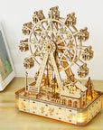 3D Wooden Rotatable Ferris Wheel DIY