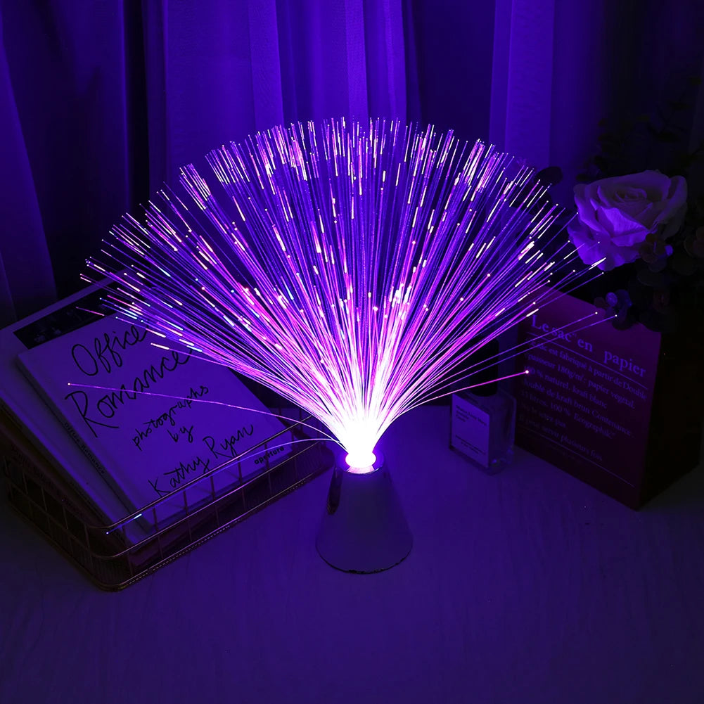 LED Multi Star Fiber Optic Lamp Centerpiece