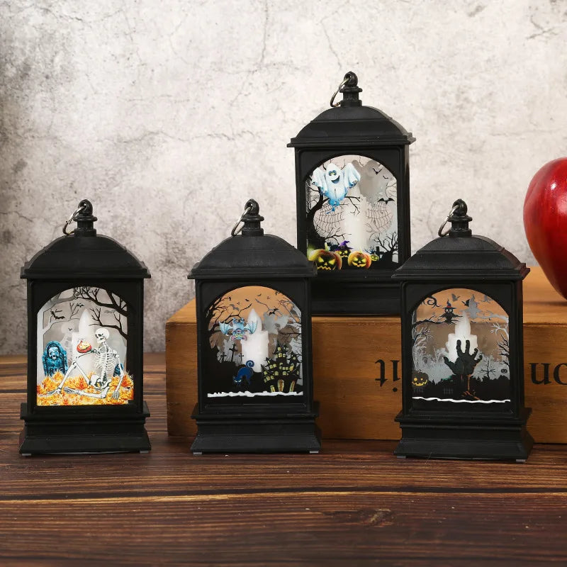 Portable Spooky Castle LED Lantern