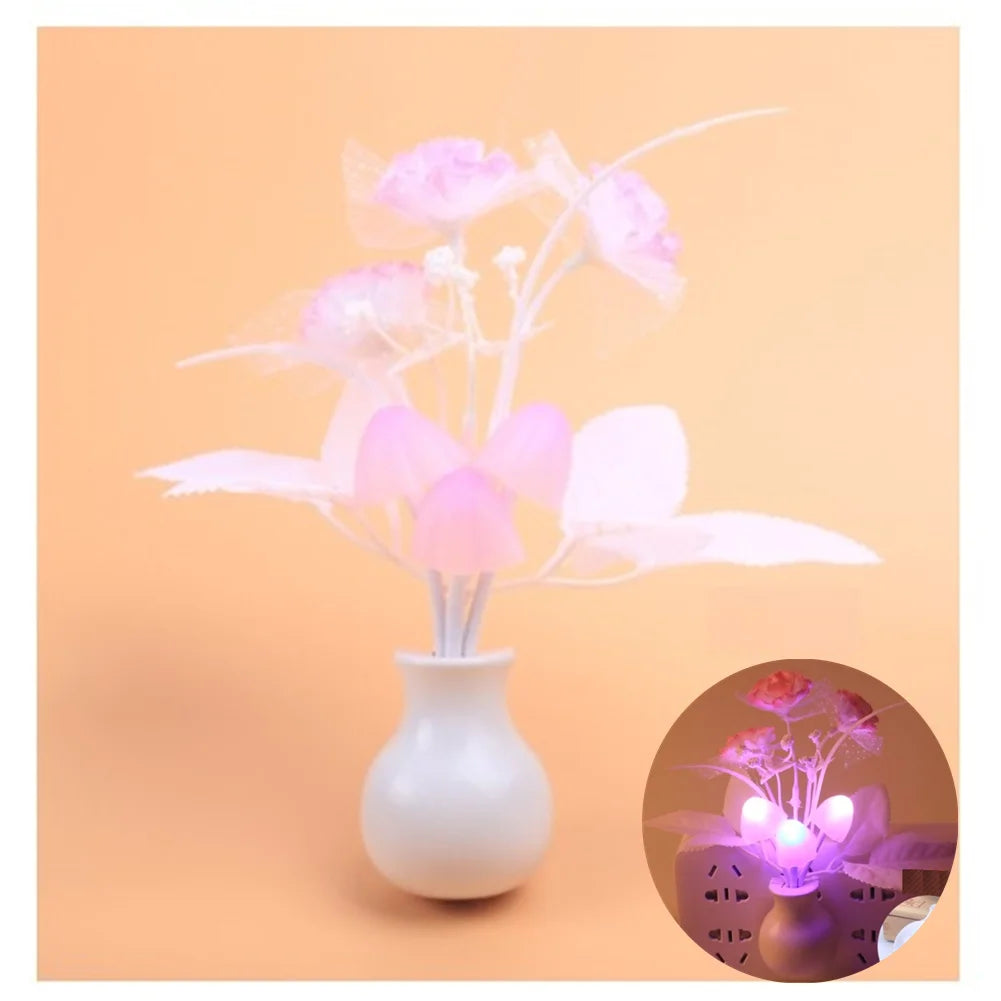 LED Lilac Night Light Lamp