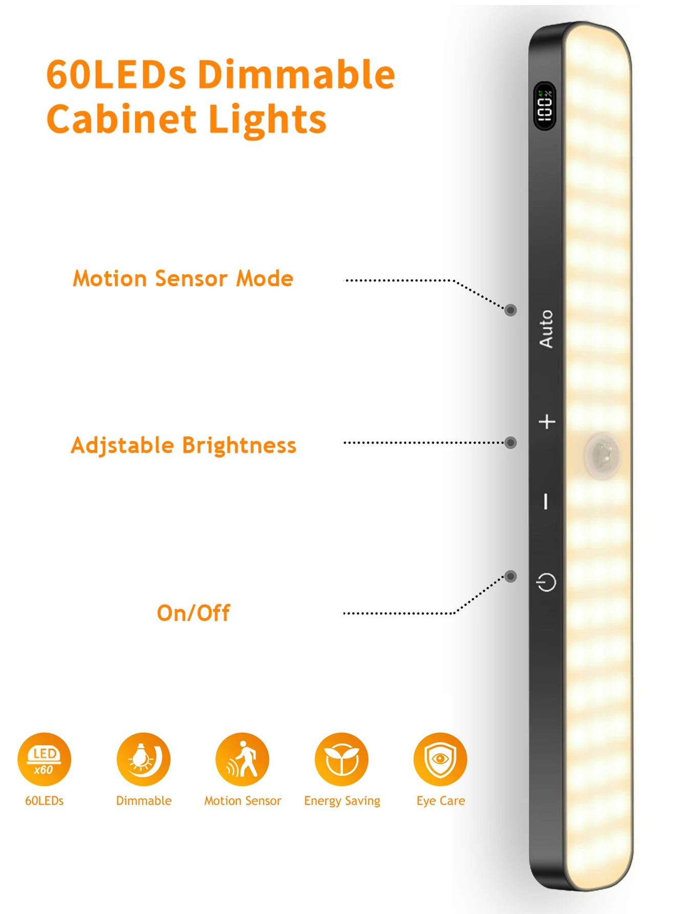 Motion Sensor Cabinet Battery Light Pack